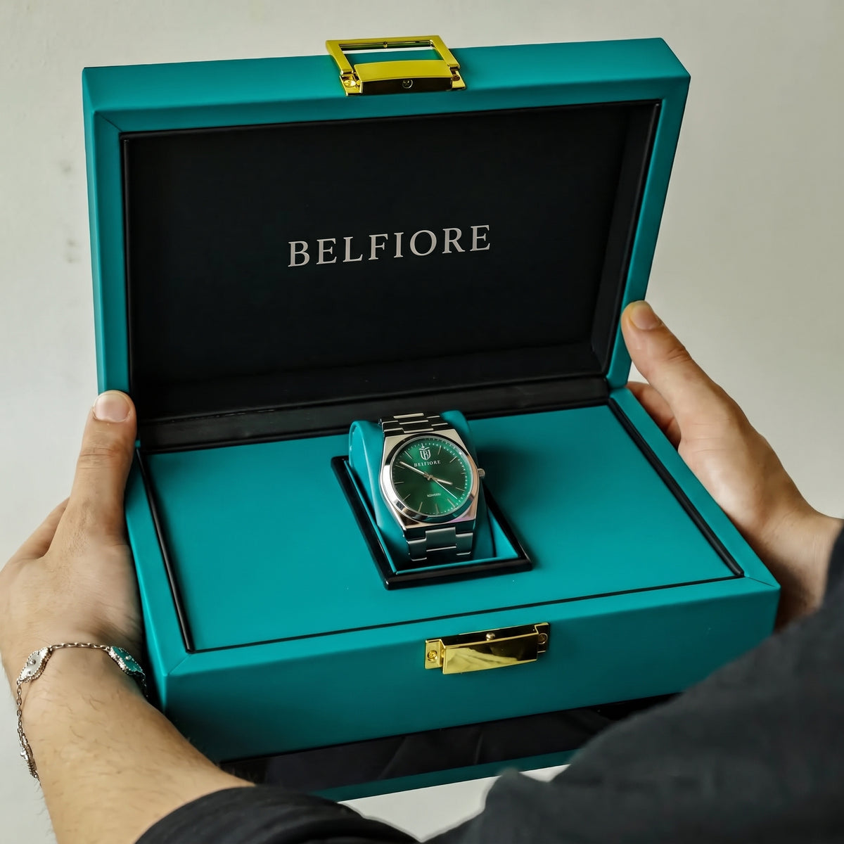 Marco Belfiore Spectro men's stainless steel quartz watch, product view 2