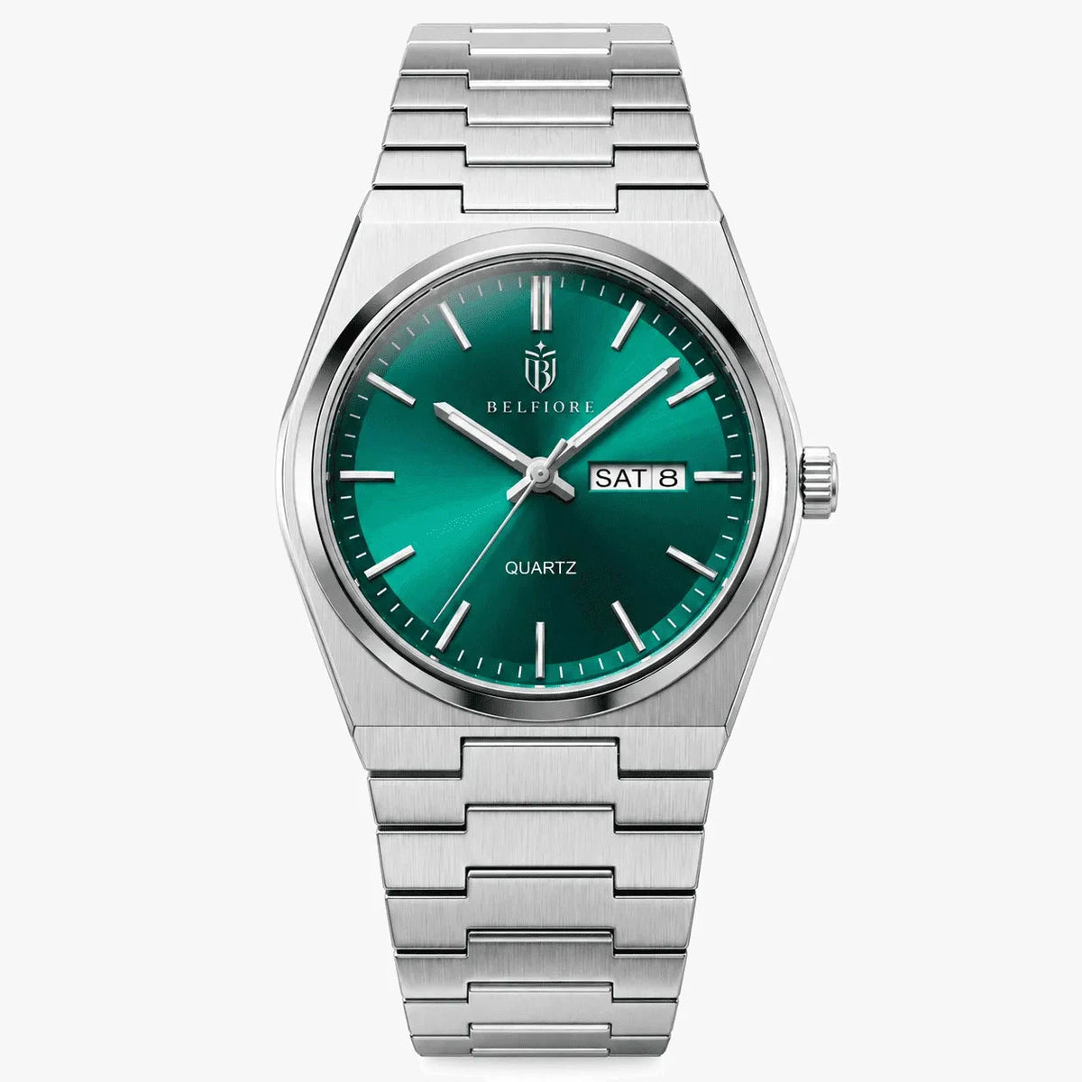 Marco Belfiore Spectro men's stainless steel quartz watch, Emerald colorway