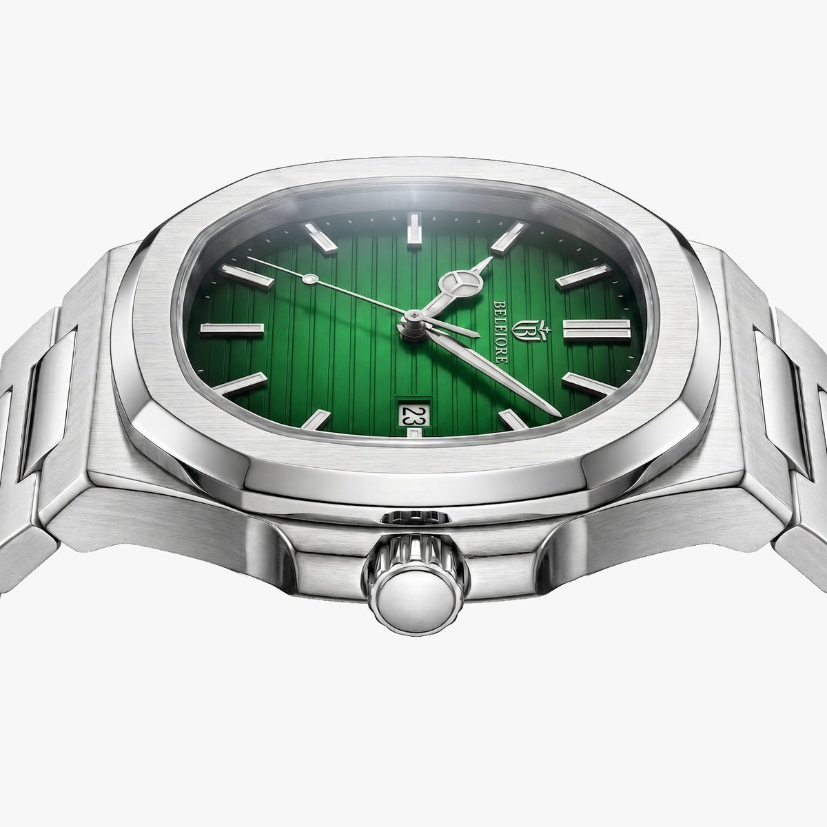 Marco Belfiore Amalfi men's stainless steel quartz watch, product view 6