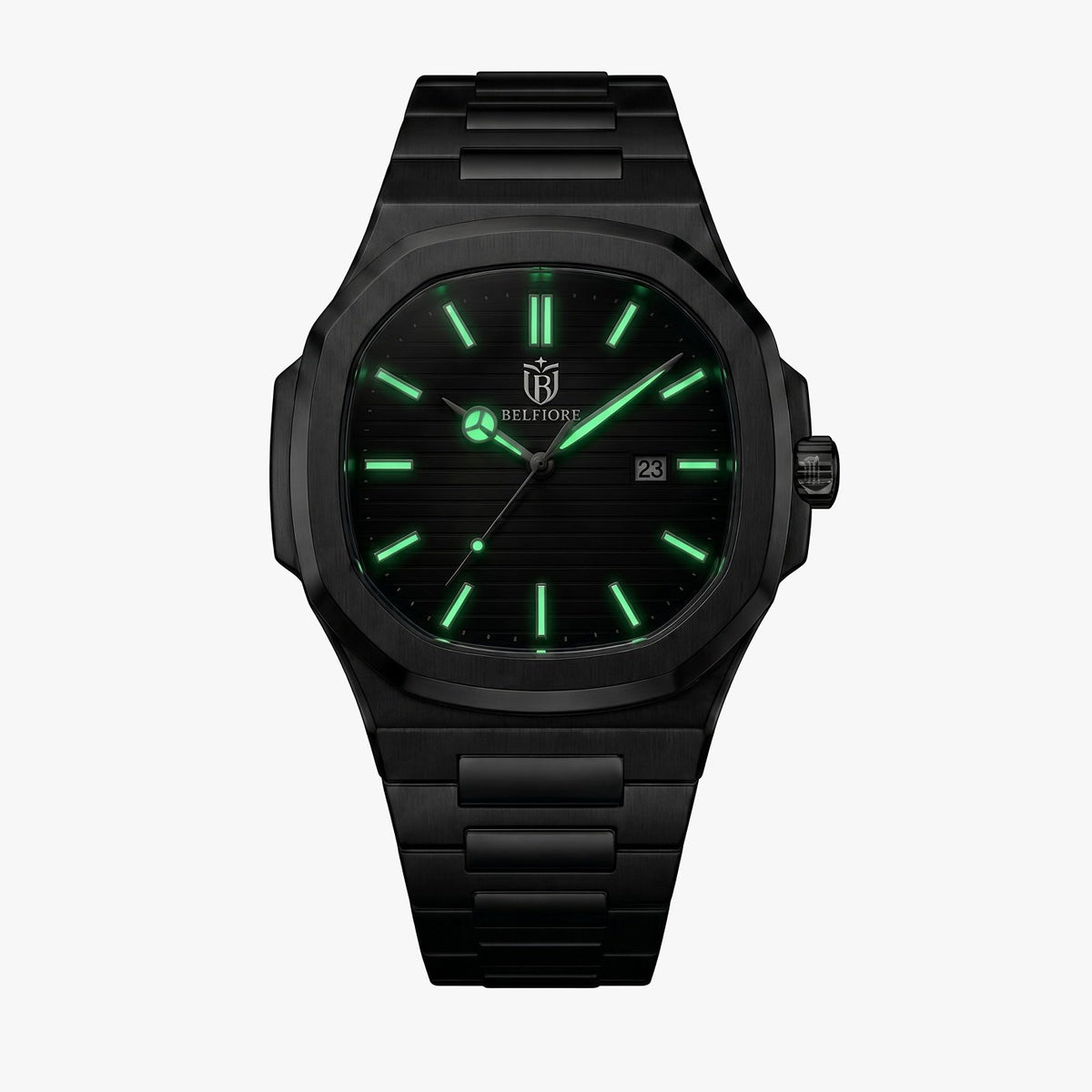 Marco Belfiore Amalfi men's stainless steel quartz watch, product view 9