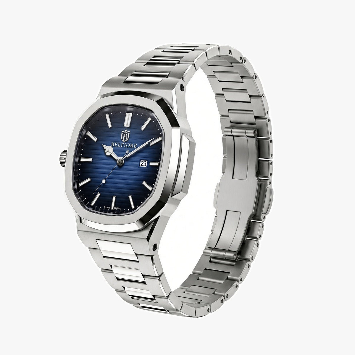 Marco Belfiore Amalfi men's stainless steel quartz watch, product view 10