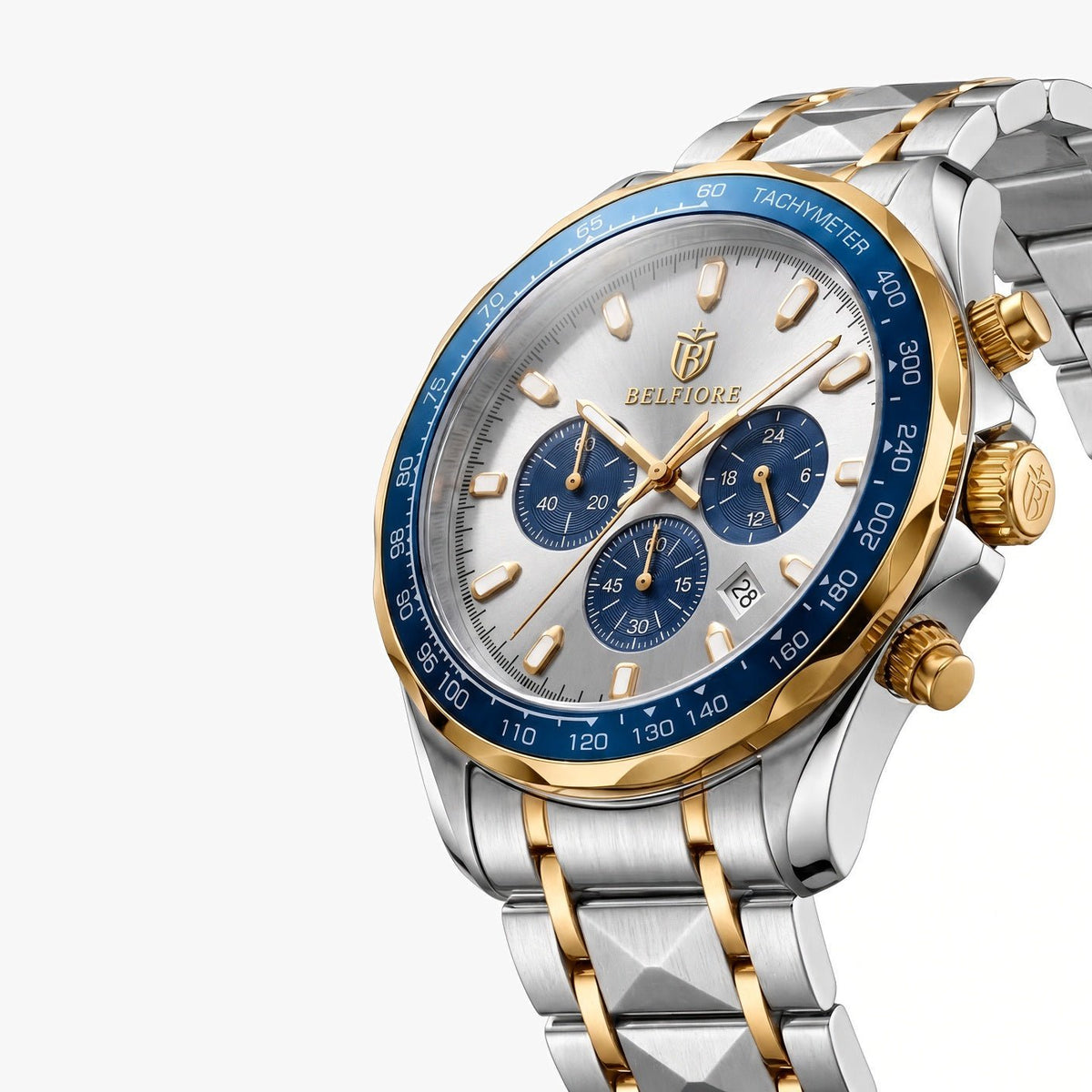 Marco Belfiore Prevalent men's stainless steel quartz watch, product view 6