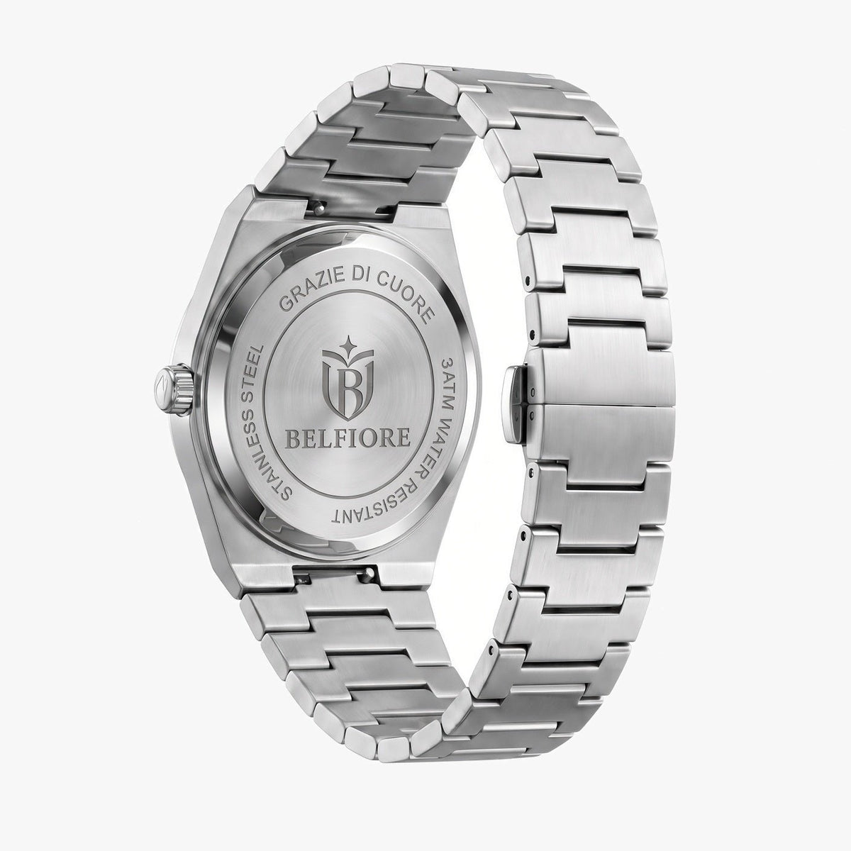 Marco Belfiore Spectro men's stainless steel quartz watch, product view 9