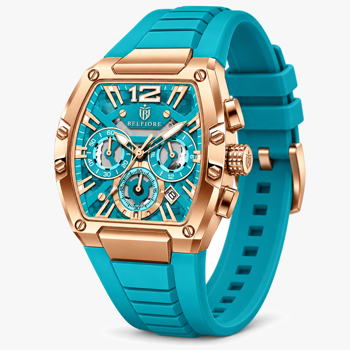 Marco Belfiore Millionaire men's stainless steel quartz watch, product view 9