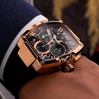 Marco Belfiore Millionaire men's stainless steel quartz watch, product view 5