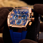 Marco Belfiore Millionaire men's stainless steel quartz watch, product view 3