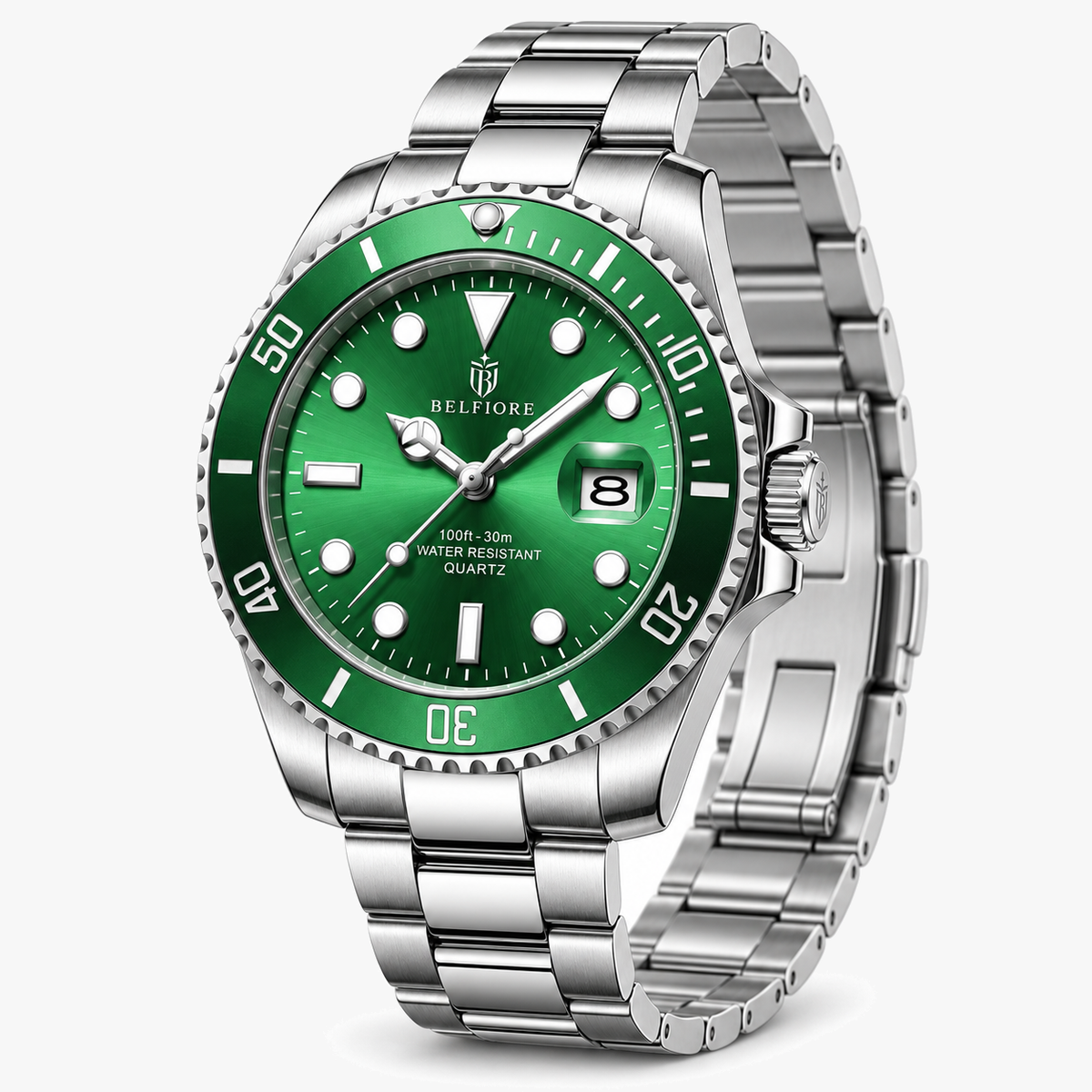 Marco Belfiore Nautico men's stainless steel quartz watch, product view 7
