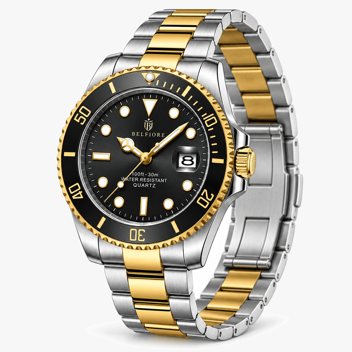 Marco Belfiore Nautico men's stainless steel quartz watch, product view 9